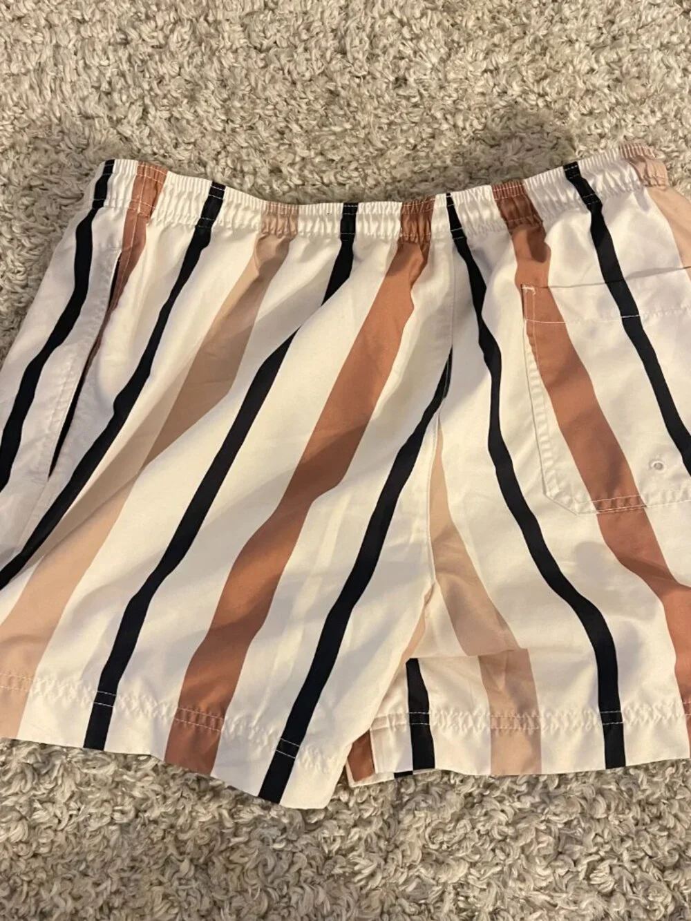PacSun Kennedy Striped Swim Trunks Mens Medium 4.5